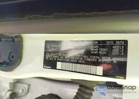 2010 Volvo S80 3.2 from USA, damaged, VIN YV1960AS3A1118538